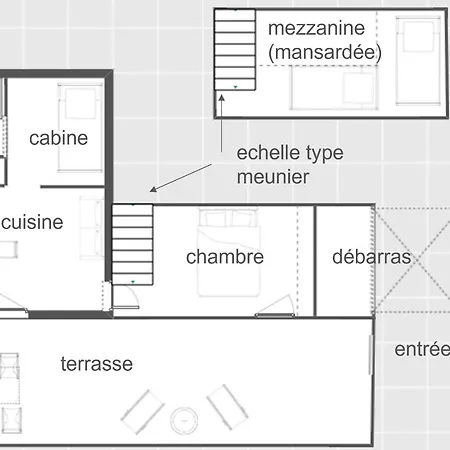 Apartamento Petite Cour Privee - A 1minute A Pied De La Merville-Franceville-Plage